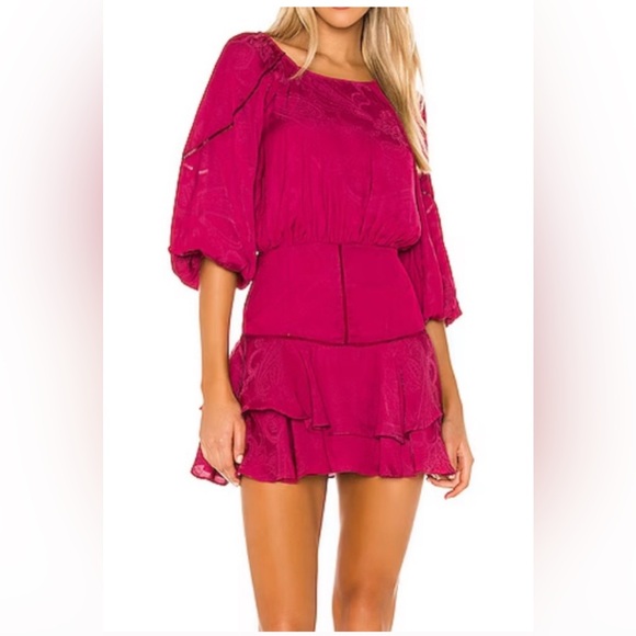 NWT Tularosa Avery Satin Mini Dress - size Large $220 - Picture 2 of 3